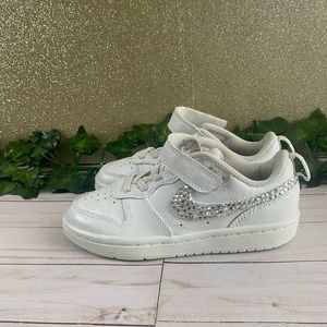 Kids Bedazzled Air Force 1s